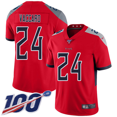 Tennessee Titans Limited Red Men Kenny Vaccaro Jersey NFL Football #24 100th Season Inverted Legend